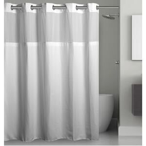 NWT - Hookless Waffle 71 in. W x 74 in. L Polyester Shower Curtain in White